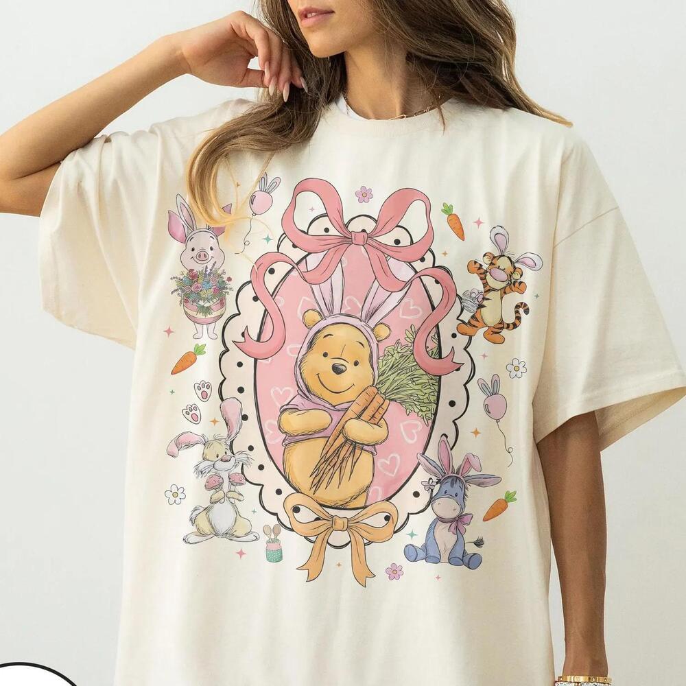 S Winnie The Pooh Classic Cartoon Shirt, Funny Easter Shirt, Easter  Shirt